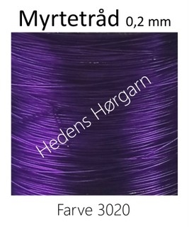 Myrtetråd 0,2 mm farve 3020 lilla
